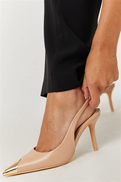 Slingback Nude Heels